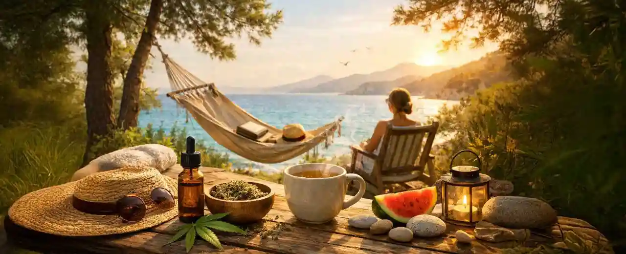 CBD und Ferien: Wie Hanf in sommerliche Rituale integriert werden kann