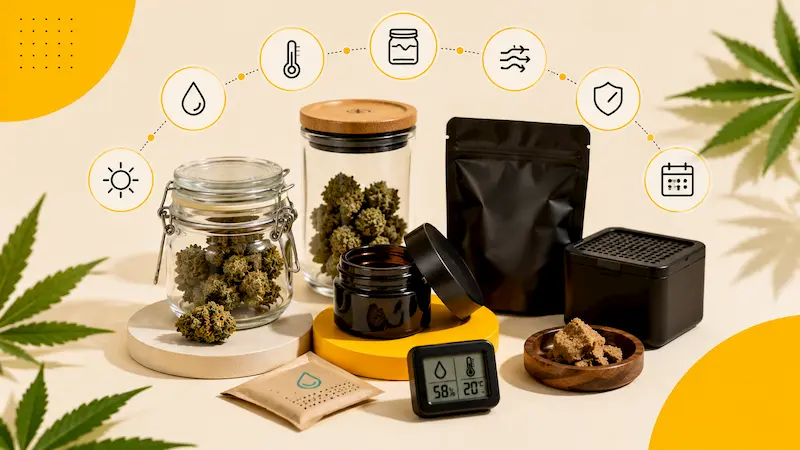 CBD-Blüten und Harze richtig aufbewahren